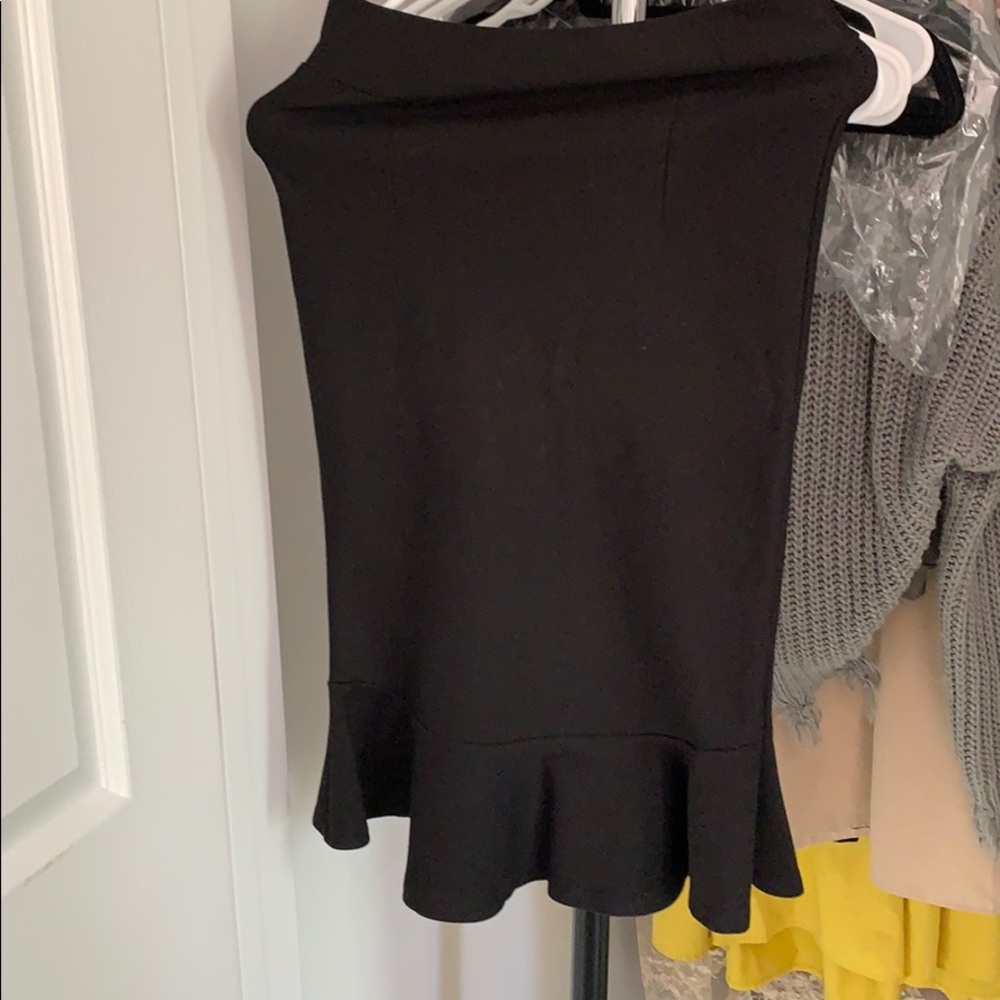 Black fish tail dress
